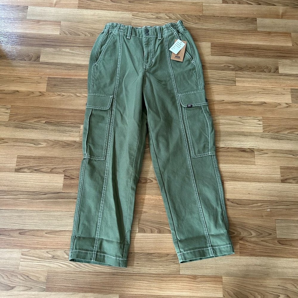 Vans Sidewalk Pants in Olive